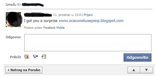 Poruka od prijatelja