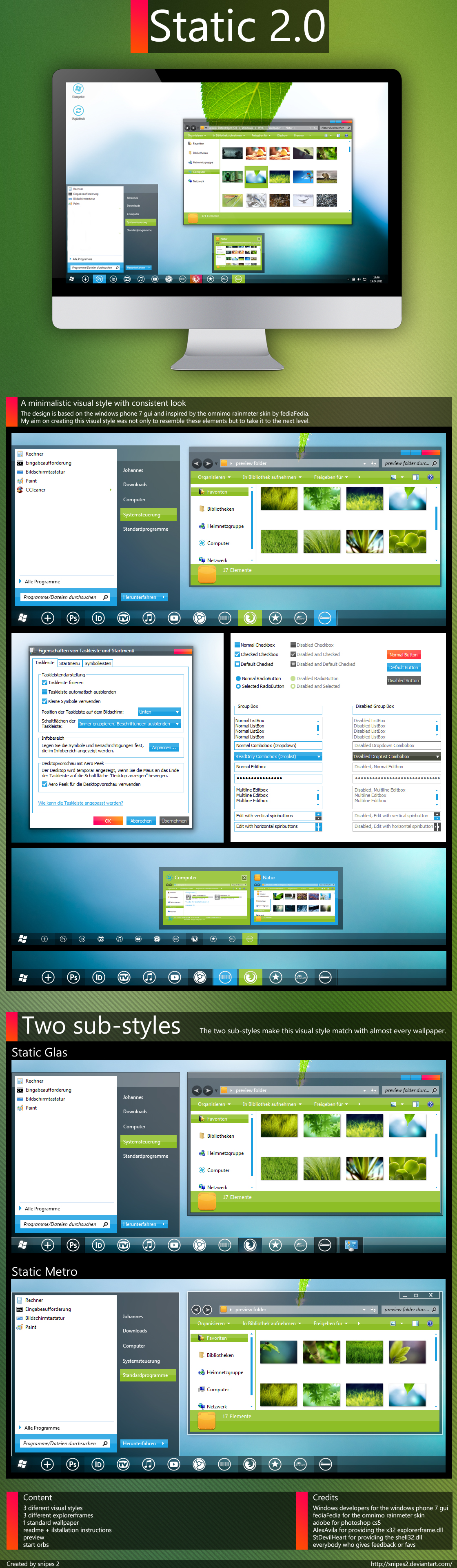 Static 2.0 - Jednostavna i Čista Microsoft Windows 7 Tema