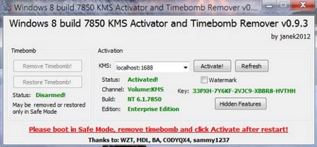 Activate Windows 8 7850 M1 Final Enterprise Edition 